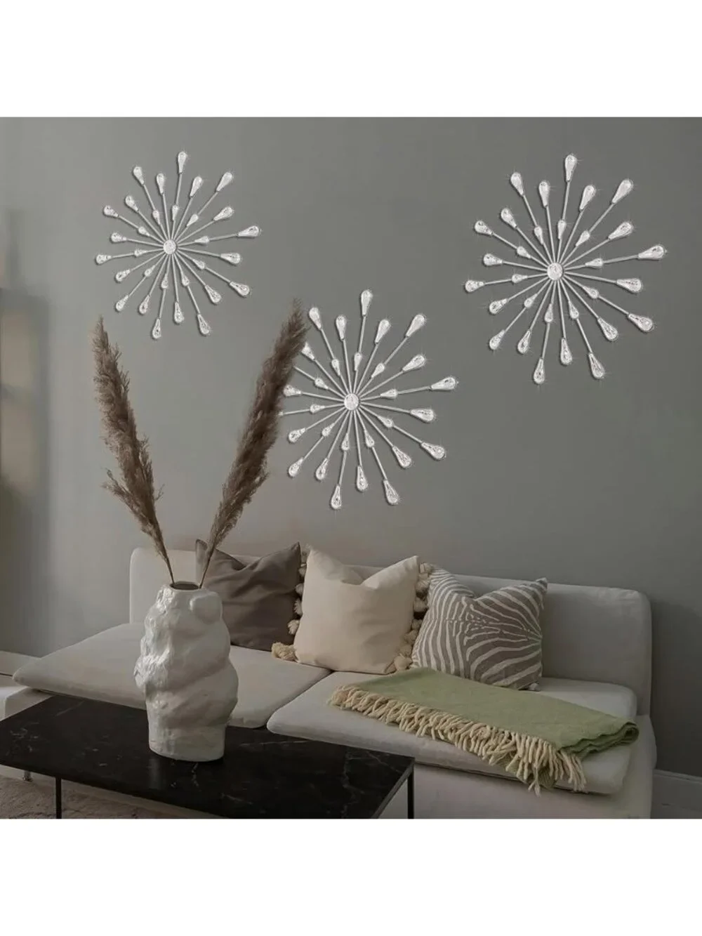 Silver Rhinestone Wall Art